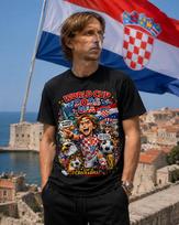 Croatia World Cup 2026 T shirt / 2026 Soccer player illustration Tee 2XL