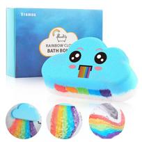Colorful Rainbow Bath Bombs Fragrant Bath Toy Gift For Kids mėlyna