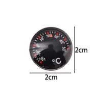 Mini Car Thermometer 20mm Circular Pointer Type Celsius Temperature Gauge Portable Outdoor Waterproof Camping Hiking Accessories