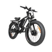 BAOLUJIE DP2602 Dvigubo variklio elektrinis dviratis 48V 23Ah baterija juoda