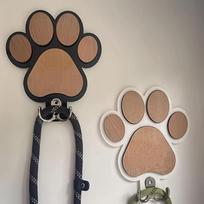 Wooden paw wall hook, polished finish for clothes & towel storage 2PCS
