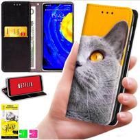 Etui Typu Portfel Do Xiaomi 15T - Pokrowiec Bluemoon Nadruk + Szkło 9H