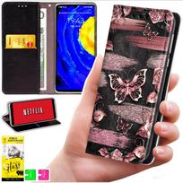 Etui Typu Portfel Do Xiaomi 15T - Pokrowiec Bluemoon Nadruk + Szkło 9H