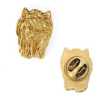 Yorkshire Terrier, York, Jork, Yorkie I - Broszka Z Psem W Pudełku Ozdobnym, Elegancki Pozłacany Pin, Przypinka Do Marynarki Marki Art-Dog