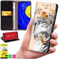Etui Typu Portfel Do Xiaomi 15T - Pokrowiec Bluemoon Nadruk + Szkło 9H