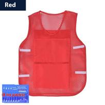 Summer Cooling Vest Ice Bag Water Cooling Outdoor Workwear Heatstroke Pre Clothing Men Women Universal Normal Size raudona