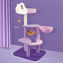 Didmeninė Katės Medis Namelis Laipiojimo Rėmas Mielas Prabangus Violetinis Dideli Katės Medžiai ir Braižymo Stulpas Sisalas Medis Augintinio Katės Medžio Bokštas mėlyna