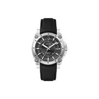 BULOVA watch quartz movement leather strap black dial men's watch fashion trend 96B416