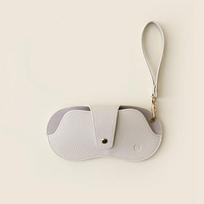 Sunglasses Pouch Pu Leather Glasses Bag Eyewear Protector Case With Lanyard Pendant Glasses Storage Bag Glasses Clip balta