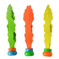 3pcs Aquarium Decor Seaweed Ornaments Plastic Coral Reef Plant Fish Tank Fake Seaweed Decoration with Weighted Base for Goldfish
