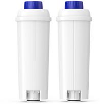 DLSC002 Water Filter Replacement Compatible With Delonghi Coffee Machine Filter Activated Carbon Softener ESAM, ETAM, Bco410/420, Ec680/800, 2 Pack 2