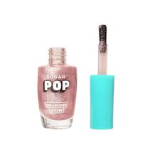 SUGAR POP Nail Lacquer Glitter Finish 01 Rose Quartz 10 Ml Pack of 1 Quick Drying Long Lasting Shiny Shimmer Shandy Polish