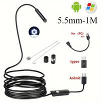 Mini Endoscope Camera 3 in 1 USB Android OTG Type C Smartphone PC Snake Camera