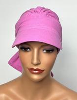 Turban Tess Z Daszkiem 17 Chusta Z Muślinu Bez Wzoru Także Po Chemioterapii