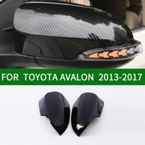 For TOYOTA AVALON xx40 2013-2017 car Rearview mirror cover trim,black carbon fibre Side Turn Signal Mirror Covers 2014 2015