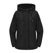 New Spring and Autumn Casual Windbreaker Women's Loose Windproof Jacket Hooded Long Sleeve Basic Windproof Jacket for Women 3XL gray