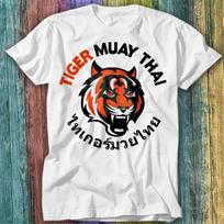 Tiger Muay Thai MMA UFC Martial Arts Phuket Thailand GYM T Shirt Top Tee 393 4XL