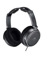 JVC Kenwood Wired Stereo for Indoor Use and Extension Cord HA-RZ510 Closed-Back Headphones, Black, (TV Gaming), 1.2m + 2.3m juoda