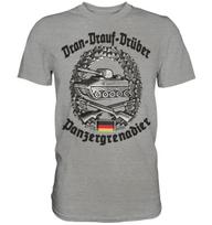 Panzergrenadier ženkliukas Bundeswehr kareivio garbės dovana T-shirt Premium medvilnė trumpomis rankovėmis apvalia apykakle vyriškas T-shirt naujas S3XL S
