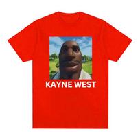 Juokingas Kanye West Memas Grafinis Marškinėlis Vyriška Mada Apvalia Kaklo Trumpomis Rankovėmis Marškinėliai Unisex Hip Hop Gotikinis Rap Marškinėlis Streetwear S