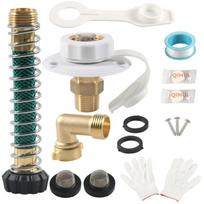 Motorhome Water Inlet Adapter Kit RVs Water Inlet RVs City Water Fill Inlet Kit 3/4NH Female 1/2NPT Male Connector balta