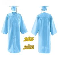 Bachelor Degree Graduation Gown Set College High School Ceremony Formal Attire 45 melsvėmėlis
