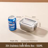 Stainless Steel Sealed Lunch Box for Students and Outdoors