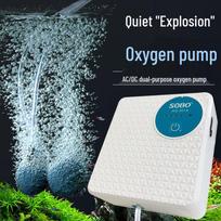 SOBO Rechargeable Aquarium & Fishing Air Pump gray