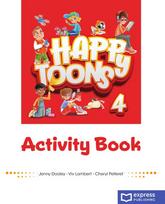 Happy Toons 4 Activity Book + DigiBooks App & Online Practice (pratybos)