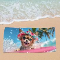 Personalized Danger Shark Beach Towel Custom Name Microfiber Quick Dry Absorbent Towel for Beach Pool Sports Gym Travel 50x100cm