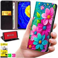 Etui Typu Portfel Do Xiaomi 15T - Pokrowiec Bluemoon Nadruk + Szkło 9H