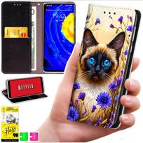 Etui Typu Portfel Do Xiaomi 15T - Pokrowiec Bluemoon Nadruk + Szkło 9H