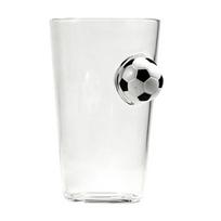 Soccer Beer Glass, Football-Shaped Glass Mug, 700ml Capacity Hot Cold Drink Glass Cup for Bar Pub Home Use 1pc