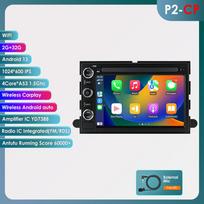 Ossuret Intelligent 2din Android Autoradio for Ford F150 F250 F350 Mercury Lincoln Taurus Explorer Car Radio Multimedia Video Player GPS Carplay 4G P2CP 4Core 2G 32G