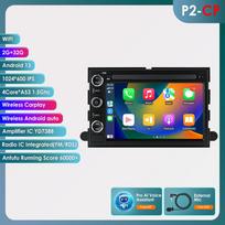 Ossuret Intelligent 2din Android Autoradio for Ford F150 F250 F350 Mercury Lincoln Taurus Explorer Car Radio Multimedia Video Player GPS Carplay 4G P2CP 4Core 2G 32G AI