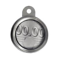 Motorcycle Universal Aluminum Tax Disc Permit Holder Waterproof Seal For Scooter sidabras