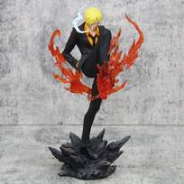 Naujos 24cm One Piece Anime figūrėlės Sanji Velnio kostiumas PVC GK Statulėlės Modelis Kolekcijos Kambario Ornamentas Vaikų žaislai Vaikų dienos dovanos