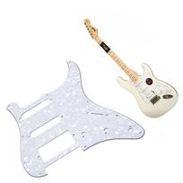 Electric Guitar Pickguard 3-Ply Anti-Scratch Plate for FD ST S-S-Double Parts Wh balta