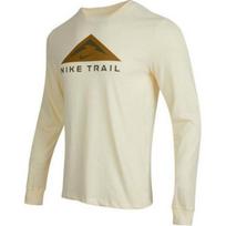 Nike Trail Dri-Fit ilgomis rankovėmis bėgimo marškinėliai vyrams Koko pieno spalvos DV9382-113 M beige