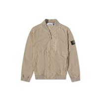 Stone Island Ss23 Vienspalvė su logotipu užtrauktuku striukė Vyriška striukė Ruda 781542629-V0092 L