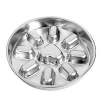 Stainless Steel Pet Slow Feeder Dog Bowl To Slow Down Eating Non-Slip Maze Dishes Interactive Anti-Choking Food Containers