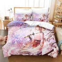 Anime Fate Extra Saber Nero Bedding Set Boys Girls Twin Queen Size Duvet Cover Pillowcase Bed Kids Adult Home Textileextile EU single(135x200cm)