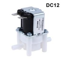 DC12V/24V/36V/48V AC110V/220V Plastic Electric Solenoid Valve, 1/4  Normal Closed Water Control Switch Controller