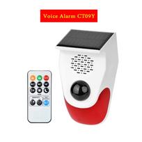 Alarm Detector Smart Outdoor Solar Sound Light Alarm Motion Sensor with Remote Control WiFi 120DB USB PIR Infrared Alarms Device