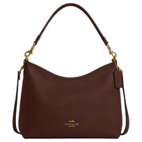 Coach Laurel 31 Logo Leather Shoulder Tote Bag Large Women Handbags Maple-Red CR148-IMMPL Basic Set (Bag+Dust Bag)