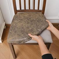 Waterproof Chair Cover Stretch Fabric Antique Finish Chair Slipcover Quick Setups Chair Slipcovers Protector Living Room