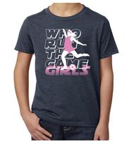 Who Run The Game Girls, Youth T-Shirts, Girls Soccer Shirts 2XL