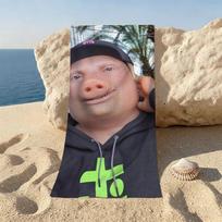 John Pork skambina Paplūdimio rankšluostis Paplūdimiams, jogos studijoms, sporto salėms, karštosioms versmėms, baseinams ir iškyloms STJ40x70CM