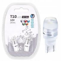 2X Żarówka W5W Led T10 Vision 12V 6000K 1X Hp Soczewka Biała