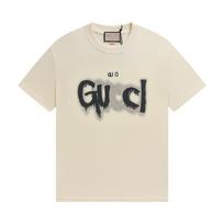 Letter print women's short-sleeved T-shirt top S abrikosas